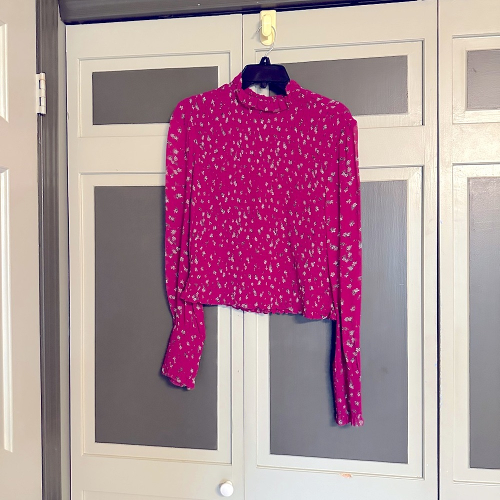 Hot pink blouse